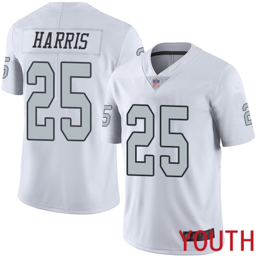 Oakland Raiders Limited White Youth Erik Harris Jersey NFL Football 25 Rush Vapor Untouchable Jersey